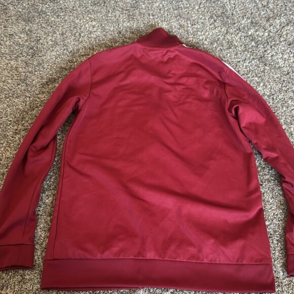 Adidas Red Burgundy Zip up Jacket - Picture 7 of 8